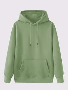 New <b>Women</b> Hoodie Kangaroo Pocket Simple Trendy Solid <b>Pattern</b> High Quality Hoodies with Low MOQ - Product Image 6