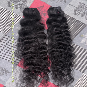 Extensiones de Cabello Natural Rizado Remy Indio de un Solo Donante con Cutículas Alineadas, Sin Enredos, Trama Doble a Máquina - Product Image 1