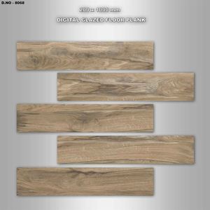 Matte & Glossy Wood Finish Porcelain <b>Tiles</b> 200x1200mm 200x1000mm 150x900mm 300x1200mm Luxury Flooring Modern Interior & Exterior - Product Image 4