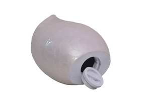 Urna de lágrima para cenizas humanas, urna de cremación para adultos con esmalte blanco de aluminio para cenizas funerarias de un ser querido - Product Image 6