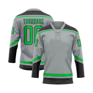 Jersey de Hockey sobre Hielo Unisex de Alta Calidad, Transpirable, Personalizado, Ropa Deportiva, Uniformes 100% Poliéster - Product Image 2