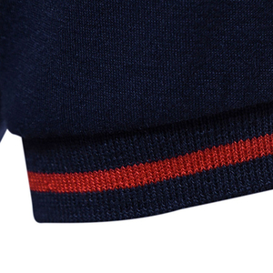 Polos transpirables de color sólido con logotipo personalizado para hombre, ropa informal para hombre, venta al por mayor - Product Image 2