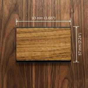 Estuche para Tarjetas de Madera Maciza Hecho a Mano |   Cartera de Madera para Tarjetas Bancarias, para Tarjetas de Crédito y Débito |   Organizador de Madera Ecológico y Delgado - Product Image 6