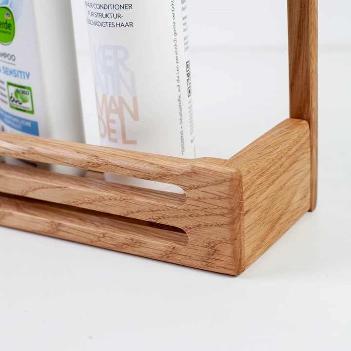 Luxury Wooden Bathroom Wall Hanging Makeup Storage Rack Hanger Kitchen Wall Mounted Spice Storage Shelf From Falak World Export