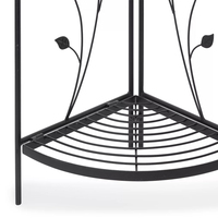Support de fleurs d'angle pliable étagère de bibliothèque support de boulanger en métal supports de plantes en fer forgé