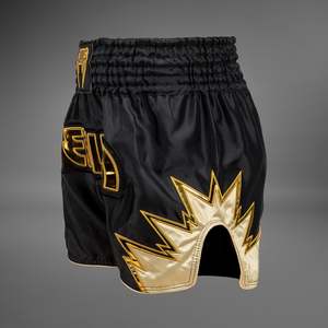Pantalones cortos deportivos OEM personalizados al por mayor de Muay Thai con logotipo frontal, ropa de artes marciales de Judo elástica - Product Image 3