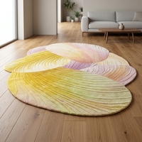 Tapis de prière en polaire, tapis de couloir irrégulier en laine française, tapis de salon pour canapé, tapis de vestiaire couleur unie YuHe antidérapant