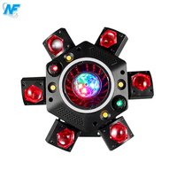 Шестилучевая светодиодная голова-прожектор DJ Bee Eyes RGBW DMX512 с эффектом стробоскопа и движущимся лучом для сценического освещения на Рождество и дискотеки