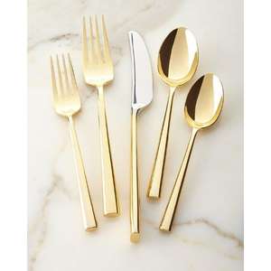Juego de cubiertos de metal de alta calidad con forma elegante y acabado resistente al óxido para comidas diarias en el hogar de proveedor indio - Product Image 4