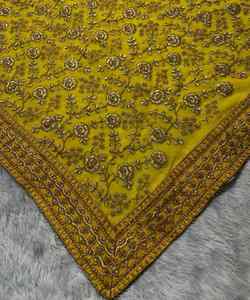 Colección intrincada de Sari de seda Bollywood Stone Work, perfecta para eventos de alfombra roja y fiestas glamurosas - Product Image 6