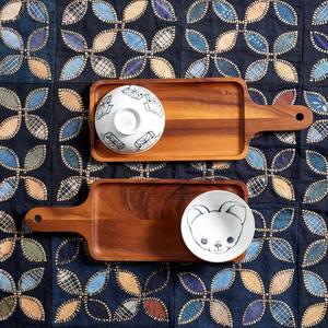 Más vendidos, otros tableros para servir la cena, bandeja de plato de fruta de madera, platos de comida de madera natural hechos a mano con asa - Product Image 5