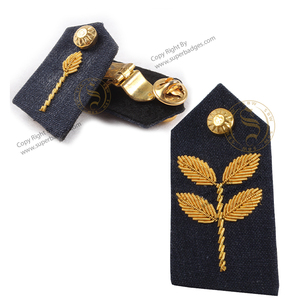 แผ่นแปะปกเสื้อรูปกอร์เจ็ตสำหรับใส่เครื่องแบบพิธีการป้ายปักลายทองแท่ง - Product Image 2