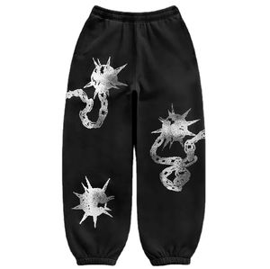 Ensemble pantalon de survêtement et sweat à capuche zippé unisexe avec logo personnalisé Survêtement vintage pour homme avec strass pour le printemps - Product Image 3