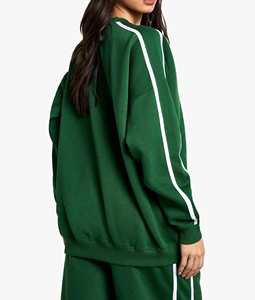 Novedad en Sudaderas para Mujer, 100% Algodón, Ropa Casual, el Mejor Diseño con Rayas Modernas en las Mangas, Gran Venta para Invierno - Product Image 1