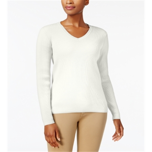 Cardigan da Donna Karen Scott in Cotone Premium con Scollo a V, Bianco XX-Large, Alta Qualità, Stampa alla Moda con Decorazione a Bottoni per la Stagione Autunnale - Product Image 1