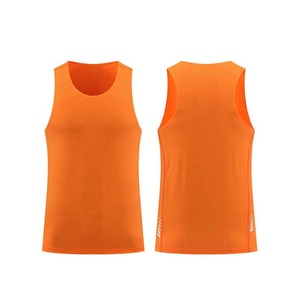 Quick Drying Neutral Tank Top 95% Polyester Fiber <b>5</b>% Spandex Mass Customization Printed <b>Basketball</b> Suit White Running Suit - Product Image 3