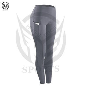 Leggings de yoga sin costuras para mujer al por mayor, pantalones deportivos de cintura alta, ropa de gimnasio, leggings fruncidos para realzar los glúteos para mujer - Product Image 3