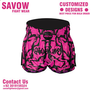 Shorts de Muay Thai personnalisés pour hommes et femmes, boxe, kickboxing, vêtements de combat MMA de haute qualité, entraînement, shorts de sport - Product Image 4