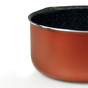 Pentole antiaderenti in alluminio di vendita calda italiana pentole in bronzo con effetto granito per cucinare tutti i giorni naturale e senza grassi - Product Image 4