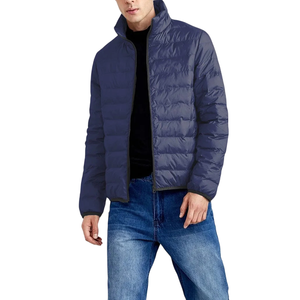 Urban Streetwear Down Puffer Jacket para hombre-Premium Polyester Shell Cremallera ajustable para estilos inspirados en Hip-Hop - Product Image 3