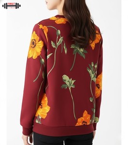 Sweat-shirts à capuche pour femmes tendance d'hiver, streetwear, confortables, faible MOQ, polaire, couleur personnalisée, marque - Product Image 3