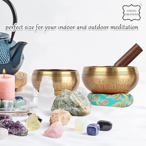 2024 tibétain 7 chakra bol chantant ensemble fait pour la guérison méditation bain sonore bols chantants en métal - Product Image 4