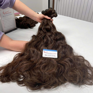 Extensions de cheveux de trame de vague droite soyeuse couleur chocolat paquets de cheveux de trame 100% cheveux humains vietnamiens - Product Image 6