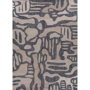 พรมขนสัตว์ทอมือลายโมโดแบบนามธรรม สีเบจและสีน้ำตาล สำหรับห้องนั่งเล่น ห้องโถง ทางเดิน รูปทรงสี่เหลี่ยมผืนผ้า พรมวิสโคส-Tra-14768(Cs-01) - Product Image 1