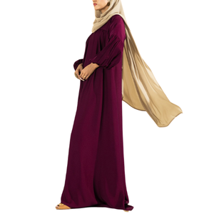Manufacturer's Wholesale New Designs Dubai Muslim Women's Plus Size Modest Abaya <b>Cardigan</b> <b>Long</b> Sleeves Floor Length Traditional - Product Image 5