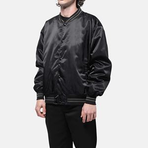 Chaqueta Varsity de Punto Satinado para Hombre, Estilo Urbano de Invierno, Profesional, con Logotipo Frontal, Impermeable y Reversible - Product Image 3