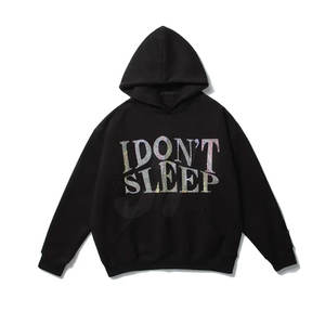 Sudaderas Casuales Ligeras y Transpirables para Hombre, Diseño de Patrón Sólido Personalizado con Pedrería, Mezcla de Algodón Ecológica de Alta Calidad - Product Image 3