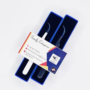 Pinzas Curvas para Pestañas de Acero Inoxidable Somofy Enterprises SE-BI-TL-006612 con Logotipo Personalizado, Precisión de 10 mm, las Mejores para Fibra Capilar - Product Image 3