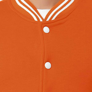 Nouvelle arrivée : Veste universitaire enduite pour homme, haute qualité, tissée, unie, décontractée, col montant, à capuche, design personnalisé, 100 % coton - Product Image 4