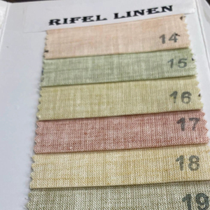 Tela de Alta Calidad para Camisas, 58 mm de Ancho, Sensación de Lino de Algodón de Primera Calidad, para Hombres y Mujeres, Diseño de Vestidos Lisos Teñidos, Ventas de Exportación - Product Image 1