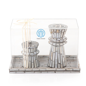 Elegant Mother of Pearl Incense Burner Set Handmade Bukhoor Mubkhar <b>Gift</b> <b>Box</b> For <b>Ramadan</b> Eid Arabic Home Decor - Product Image 3