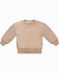 Conjunto de chándal en relieve personalizado para niños y niñas de algodón 100% de alta calidad OEM al por mayor Conjunto de sudadera informal para correr unisex conjunto en relieve - Product Image 2