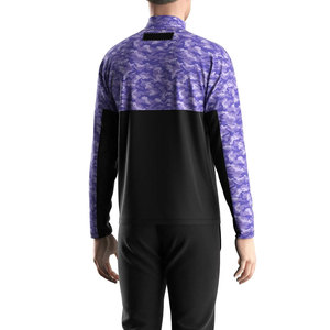 Veste à fermeture éclair sur le côté avec col montant pour homme - Impression de logo personnalisée, séchage rapide et respirant, vêtements de rue pour l'extérieur - Product Image 4