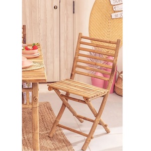 Customizable Minimalist Modern Bamboo Rattan/Wicker <b>Chair</b> Set Eco-Friendly Foldable <b>Dining</b> Living Room Bedroom Furniture Outdoor - Product Image 2