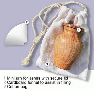 Small Urn for Human <b>Ashes</b> Mini <b>Ashes</b> Keepsake for Adult Metal for <b>Dogs</b> Cremation for Pet <b>Ashes</b> - Product Image 2