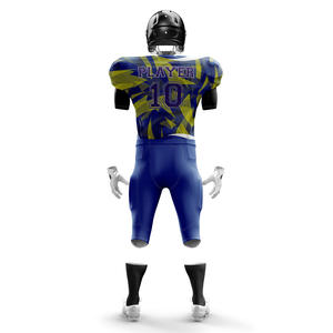 Nouveau design ensembles d'uniformes de football américain pour jeunes et adultes 100% polyester manches courtes respirant options de taille plus logo avant - Product Image 6