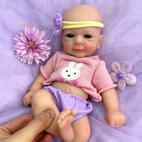 Nouveauté : Poupées réalistes reborn de 12 pouces, miniatures, en silicone souple, jouets pour filles