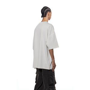 100% algodón de peso pesado 320 Gsm de gran tamaño lavado ácido desgastado camiseta de hombre logotipo impreso personalizado diseños Vintage personalizables - Product Image 5