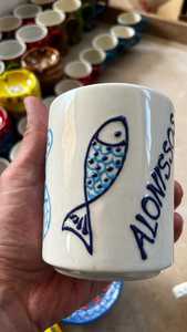 Custom 3D Relief Cute <b>Ceramic</b> <b>Mug</b> Hand Painted Lemon Nautical Design Handmade Dishwasher Safe Gift Box Packaging Giveaway Gift - Product Image 4