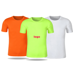 Camiseta de manga corta de alta calidad para hombre, transpirable, de algodón, poliéster, tejido liso, estampado personalizado, diseño en blanco, sólido 2025 - Product Image 1