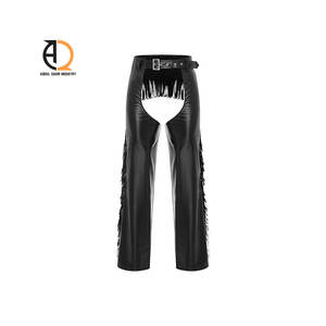 Chaps de moto en cuir véritable de style western personnalisés - Product Image 5