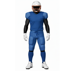 Uniforme de Fútbol Americano Clásico Azul Rey, Transpirable, de Manga Corta, Jersey de Alto Rendimiento y Pantalones Acolchados - Product Image 2