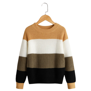 Pulls à col montant pour bébé, fabricant OEM, coton doux, écologique, anti-boulochage, respirant, tricot, poche avant, hiver, tout-petit - Product Image 6