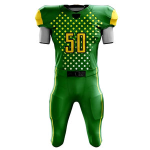 Bajo MOQ Uniforme de fútbol americano de alta calidad Hecho de 100% Poliéster Sublimación Uniforme de fútbol americano - Product Image 5