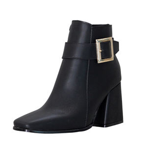 Bottines Femme Élégantes à Talon Épais avec Boucle, Style Casual - Product Image 3