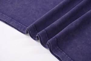 Nueva venta al por mayor púrpura peso pesado lavado ácido camiseta peso pesado 250gsm camiseta logotipo personalizado para hombres 100% algodón camisetas - Product Image 6